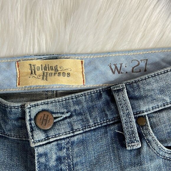 Anthropologie Holding Horses Painted Gable Boyfriend Shorts - Picture 5 of 13